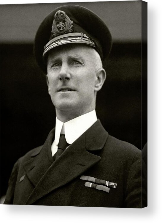 Boat Acrylic Print featuring the photograph Captain A. H. Rostron Wearing A Naval Uniform by Dana B. Merrill