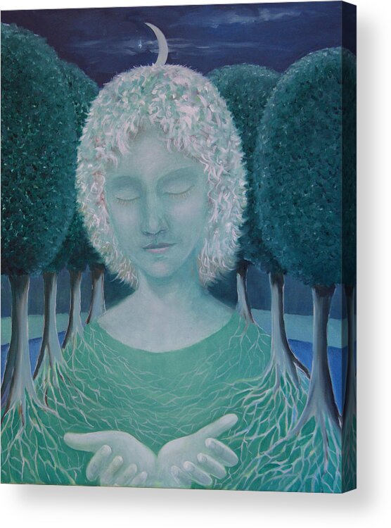 Carina Acrylic Print featuring the painting Carina by Tone Aanderaa