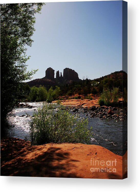 Cathedral Rock Acrylic Print featuring the photograph Cathedral Rock by Mel Steinhauer