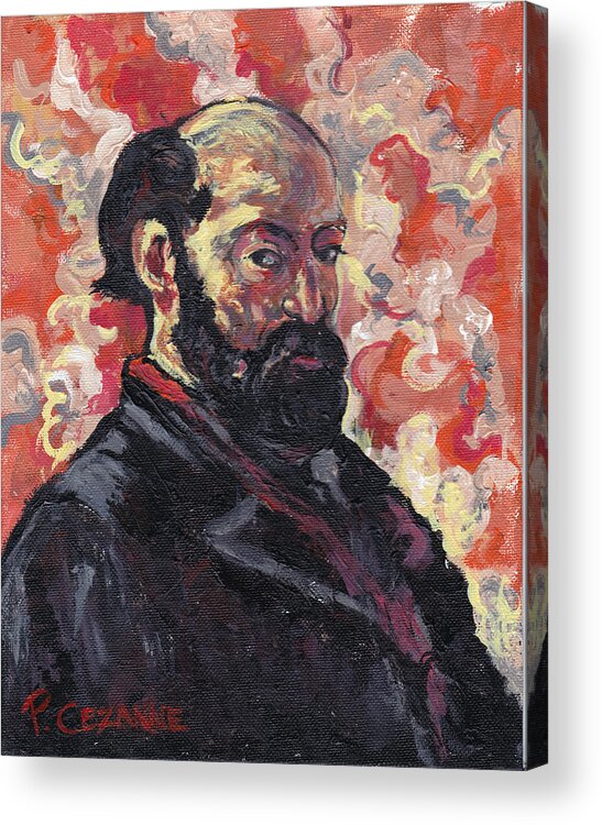Cezanne Acrylic Print featuring the painting Cezanne by Tom Roderick