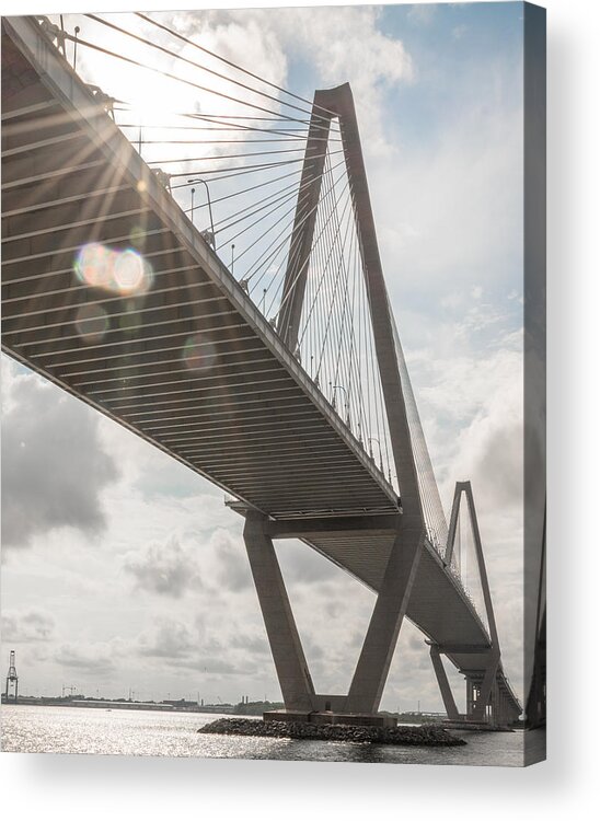 Charleston Acrylic Print featuring the photograph Charleston Afternoon by the Bridge by Josh Blaha