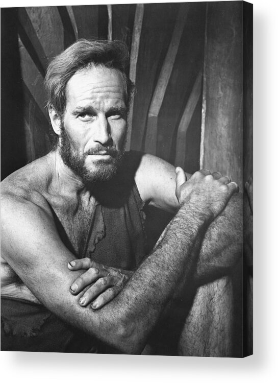 Planet Of The Apes Acrylic Print featuring the photograph Charlton Heston in Planet of the Apes by Silver Screen