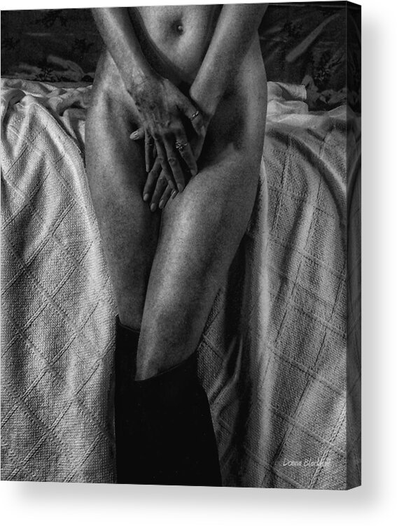 Woman Acrylic Print featuring the photograph Chastity Belt by Donna Blackhall