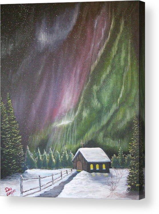 Acrylic Acrylic Print featuring the painting Christmas Glory by Dan Wagner