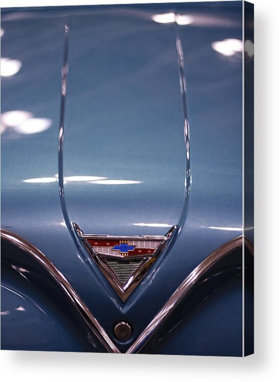 Impala Acrylic Print featuring the photograph Classic Chevy Impala Trunk by Kristia Adams
