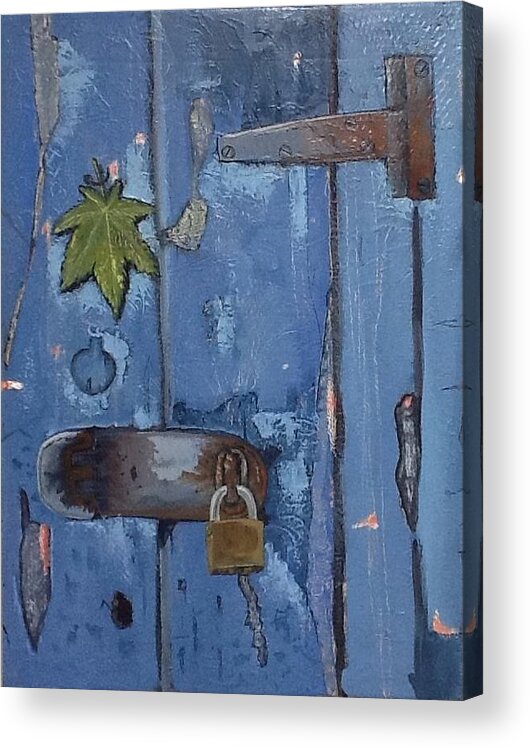  Acrylic Print featuring the painting Closed Doors by Carlos Rodriguez