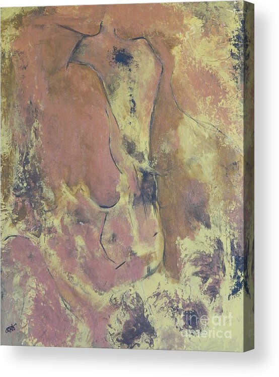 Figure Acrylic Print featuring the painting Closeness by Kenneth Harris