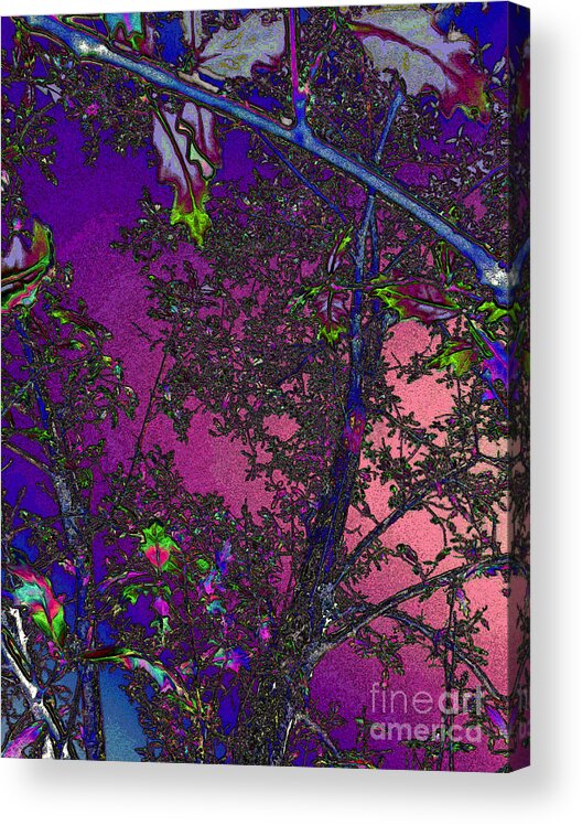 Abstract Acrylic Print featuring the painting Colors of Midnight by Robyn King