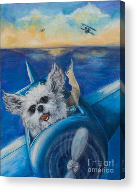 Animals Acrylic Print featuring the painting Cookie by Robin Wiesneth