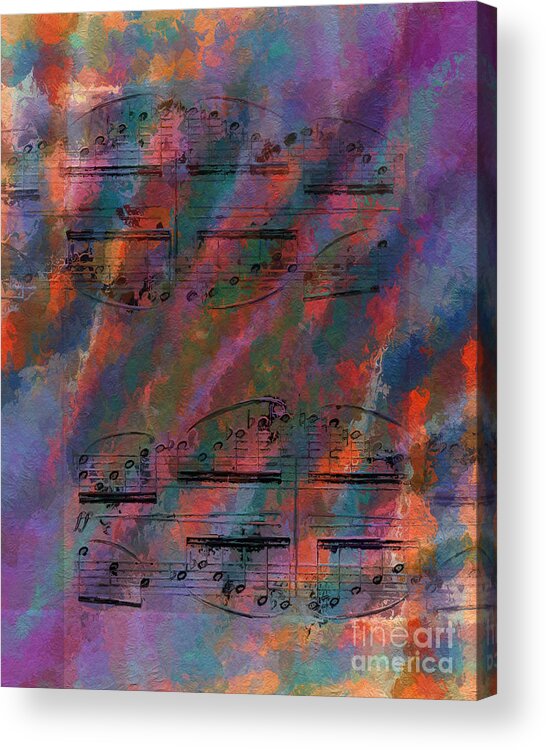 Music Acrylic Print featuring the digital art Cross Figured by Lon Chaffin