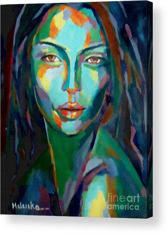 Contemporary Art Acrylic Print featuring the painting Cunning by Helena Wierzbicki