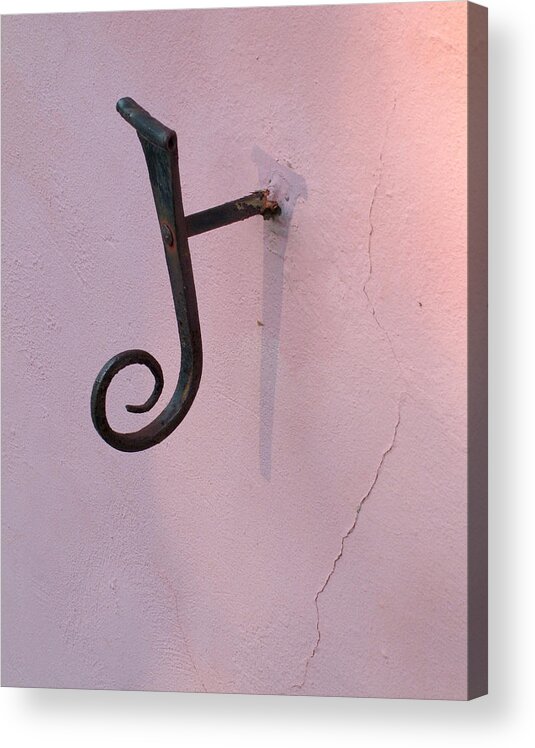 Curve Acrylic Print featuring the photograph Curved Iron by M Kathleen Warren