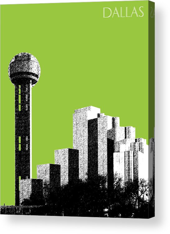 Architecture Acrylic Print featuring the photograph Dallas Reunion Tower by DB Artist