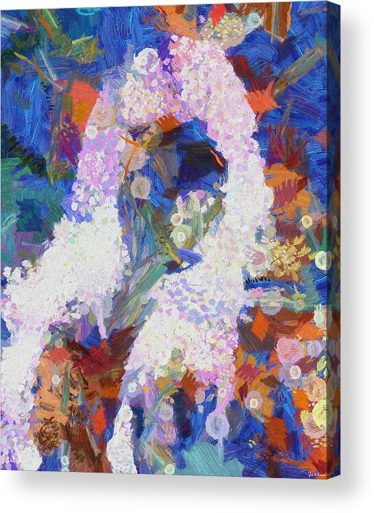 Www.themidnightstreets.net Acrylic Print featuring the painting Dance Of Fools by Joe Misrasi