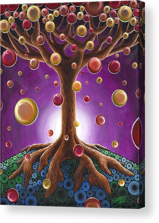 Tree Acrylic Print featuring the painting Dawn Of Deliverance by Joe Burgess