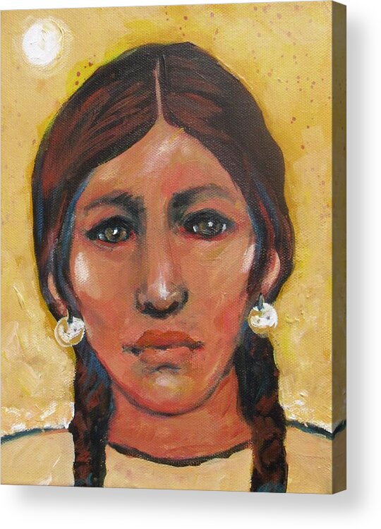Woman Acrylic Print featuring the painting Desert Woman by Carol Suzanne Niebuhr