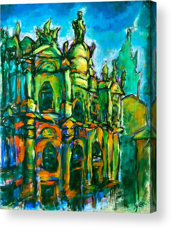 Camino De Santiago Acrylic Print featuring the painting Destined by Yen