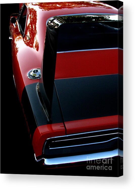 Dodge Daytona Acrylic Print featuring the photograph Dodge Daytona Fin by Peter Piatt