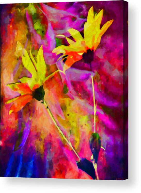 Abstract Acrylic Print featuring the digital art Don't Let Me Go by Joe Misrasi