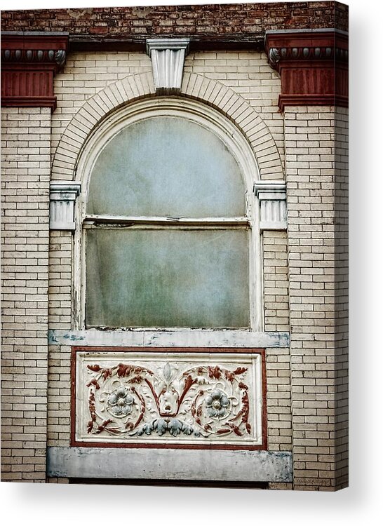Window Acrylic Print featuring the photograph Downtown Window by Melissa Bittinger