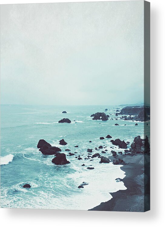 Beach Photograph Acrylic Print featuring the photograph Dusk at the Sea by Lupen Grainne