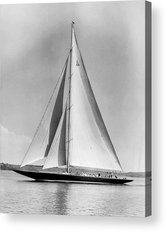 1937 Acrylic Print featuring the photograph Endeavour II At Newport by Underwood Archives