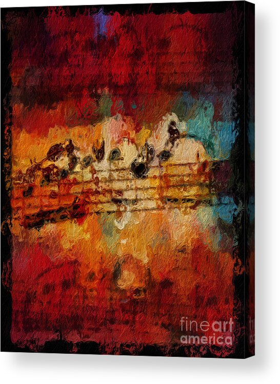 Music Acrylic Print featuring the digital art Engulfed by Lon Chaffin