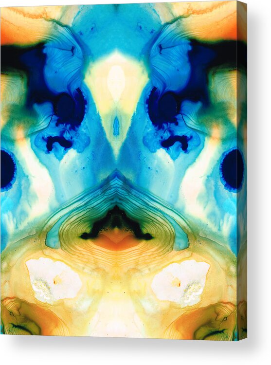 Enlightened Acrylic Print featuring the painting Enlightenment - Abstract Art By Sharon Cummings by Sharon Cummings