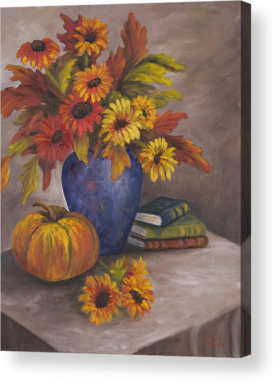 Fall Acrylic Print featuring the painting Fall Still Life by Darice Machel McGuire