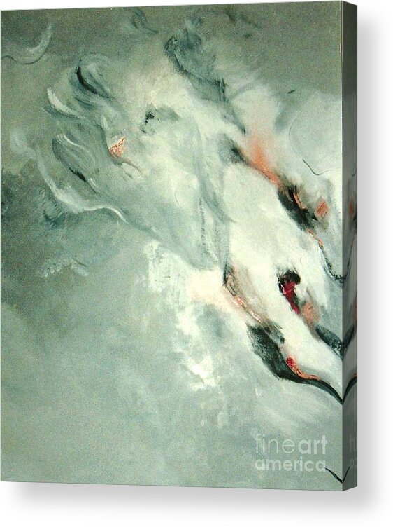 Abstract Acrylic Print featuring the painting Father by Graciela Castro