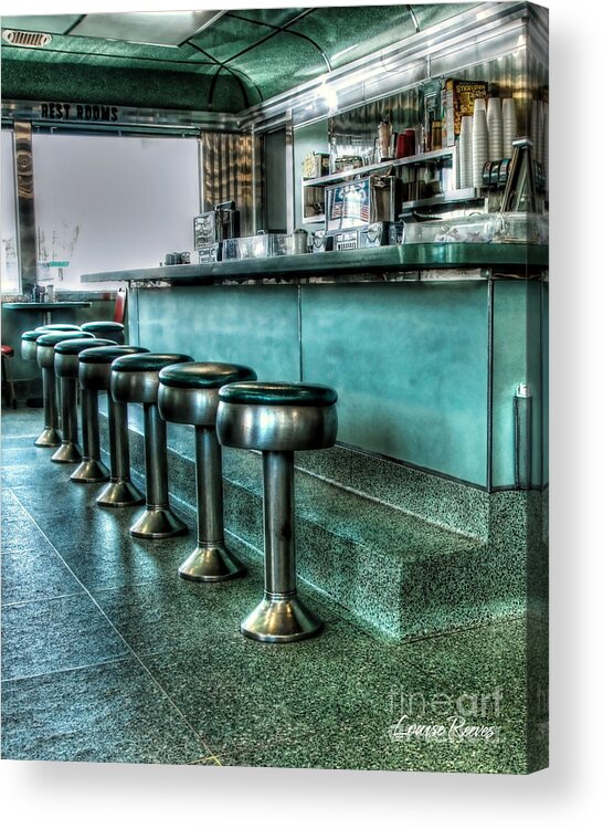 Diner Acrylic Print featuring the photograph Fine Dining 2 by Louise Reeves