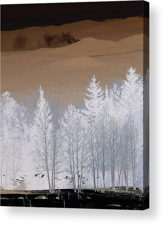 Flagstaff Acrylic Print featuring the photograph Fire on the Peaks by Tom Kelly
