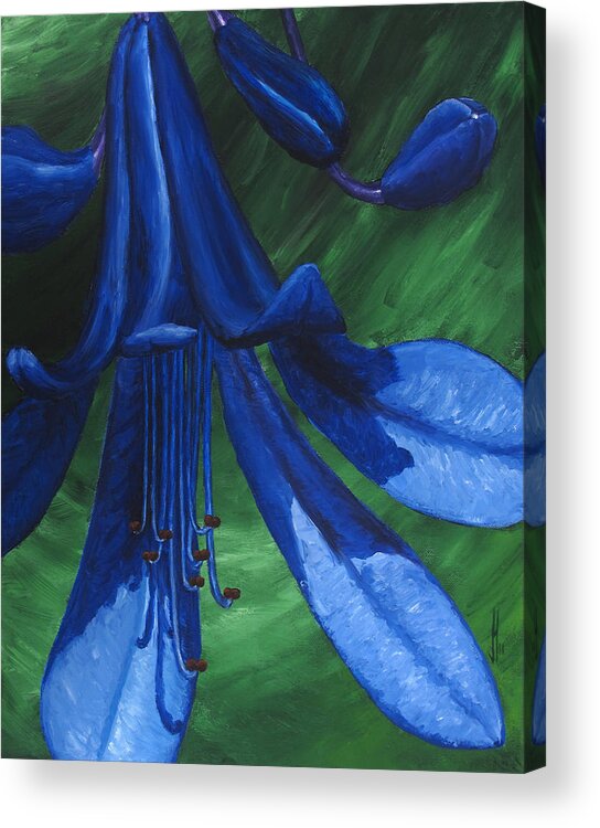 Flora Acrylic Print featuring the painting Flora Series-Number 12 by Jim Harper