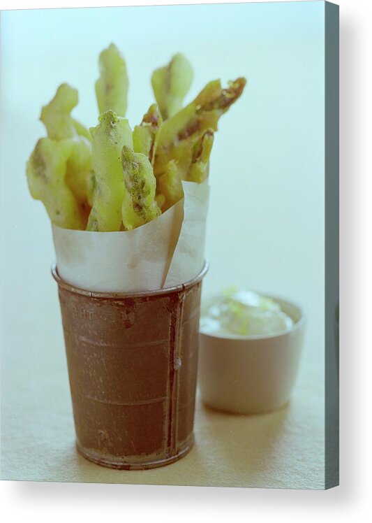 Food Acrylic Print featuring the photograph Fried Asparagus by Romulo Yanes