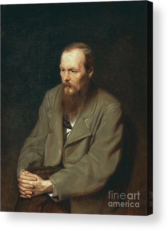 History Acrylic Print featuring the photograph Fyodor Dostoyevsky Russian Author by Photo Researchers