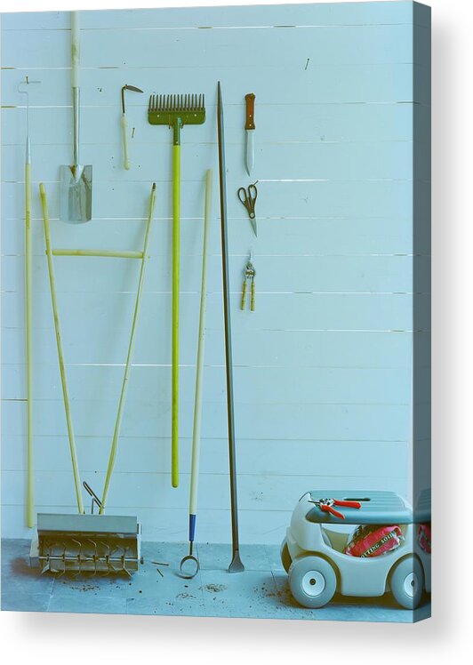 Home Acrylic Print featuring the photograph Gardening Tools by Romulo Yanes