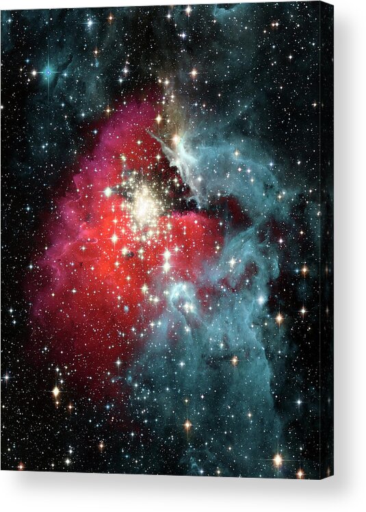 Galaxy Acrylic Print featuring the photograph Gas Nebula - Deep Space by Steve Allen