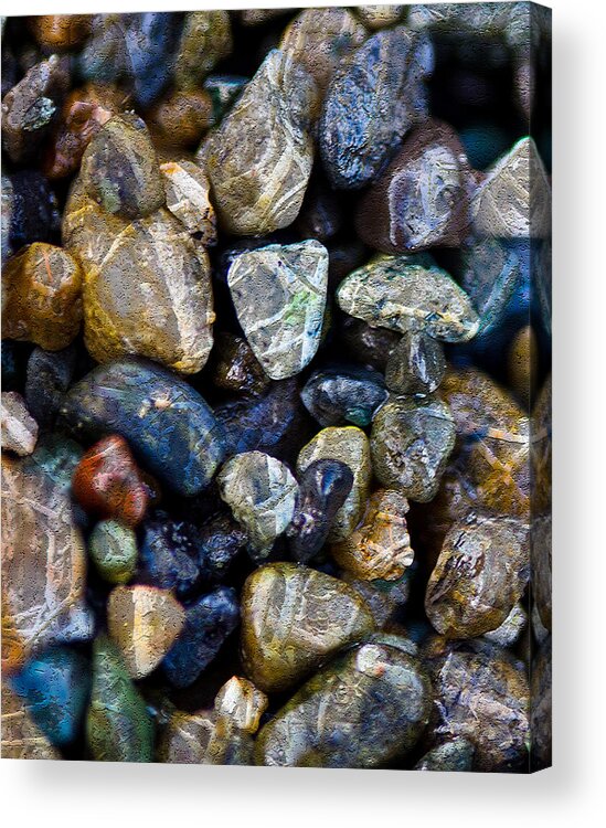 Rocks Acrylic Print featuring the photograph Gems At The Beach - Rocks - Ocean by Marie Jamieson