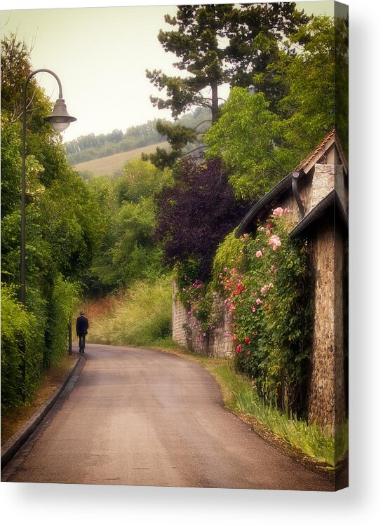 Giverny Acrylic Print featuring the photograph Giverny Country Road by Gigi Ebert