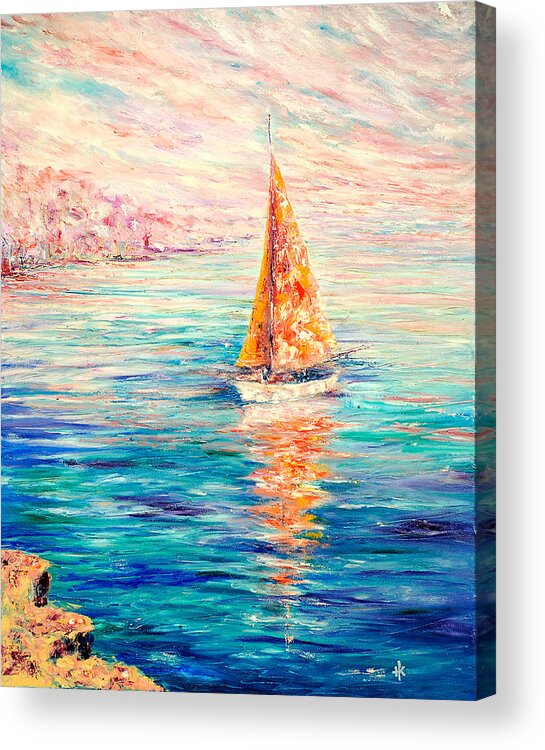 Contemporary Impressionism Acrylic Print featuring the painting Good Morning Beautiful by Helen Kagan