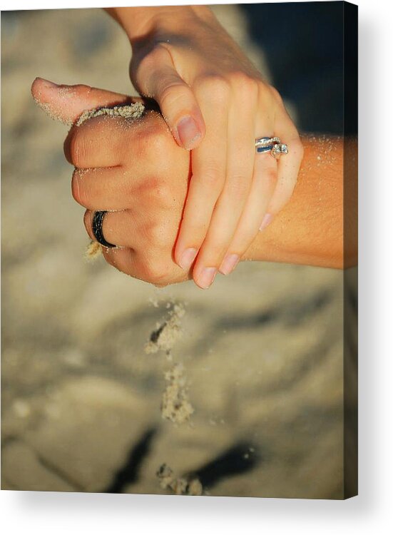 Sand Rings Acrylic Print featuring the photograph Hands of Time by Leticia Latocki