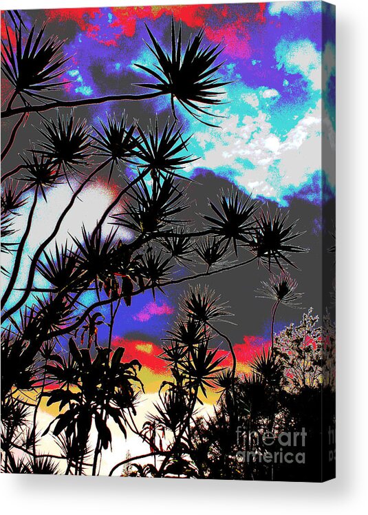 Acrylic Print featuring the photograph Hawaii Morning Clouds by Larry Oskin