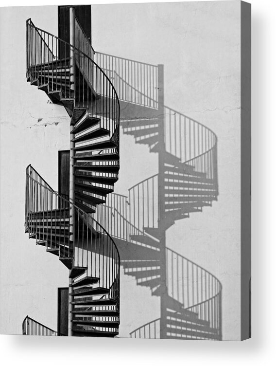 Stair Acrylic Print featuring the photograph Helix by Inge Riis McDonald