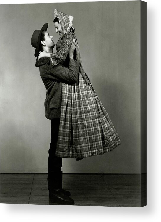 Actor Acrylic Print featuring the photograph Henry Fonda Lifting June Walker by Florence Vandamm