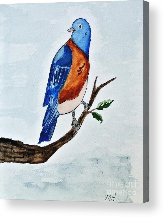 Painting Acrylic Print featuring the painting Hi Tweetie by Marsha Heiken