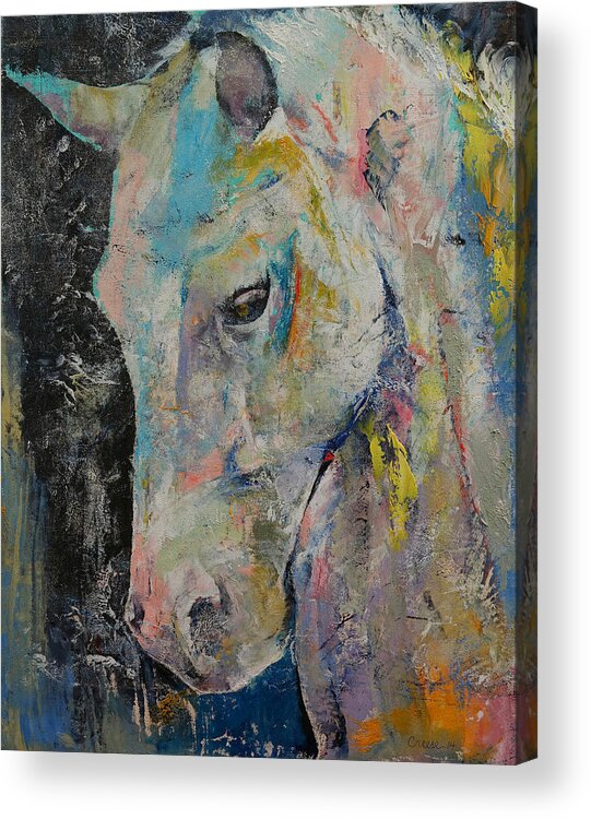 Art Acrylic Print featuring the painting Hidden Heart Horse by Michael Creese