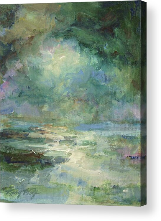 Impressionism Acrylic Print featuring the painting Into The Light by Mary Wolf