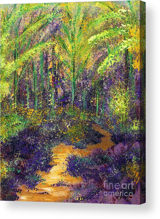 Irish Acrylic Print featuring the painting Irish Faeryland by Alys Caviness-Gober