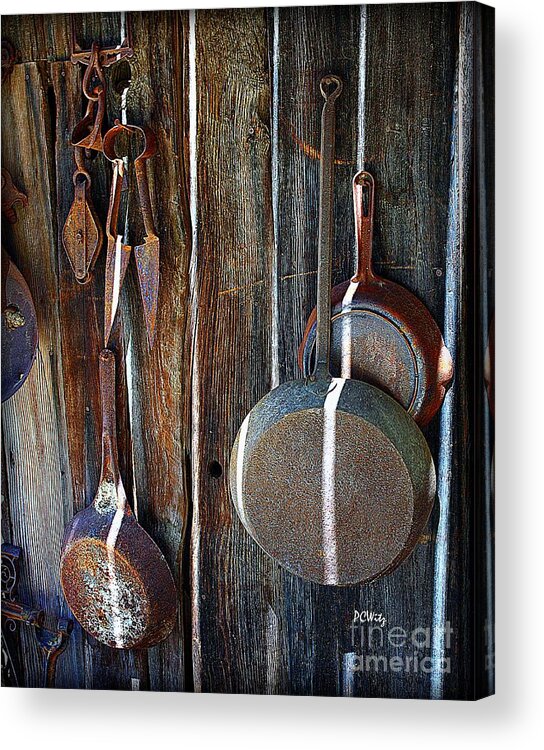 Iron Skillets Acrylic Print featuring the photograph Iron Skillets by Patrick Witz