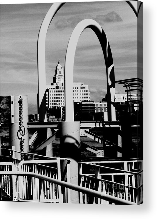 Black White Image Acrylic Print featuring the photograph It's Complicated by Lizi Beard-Ward